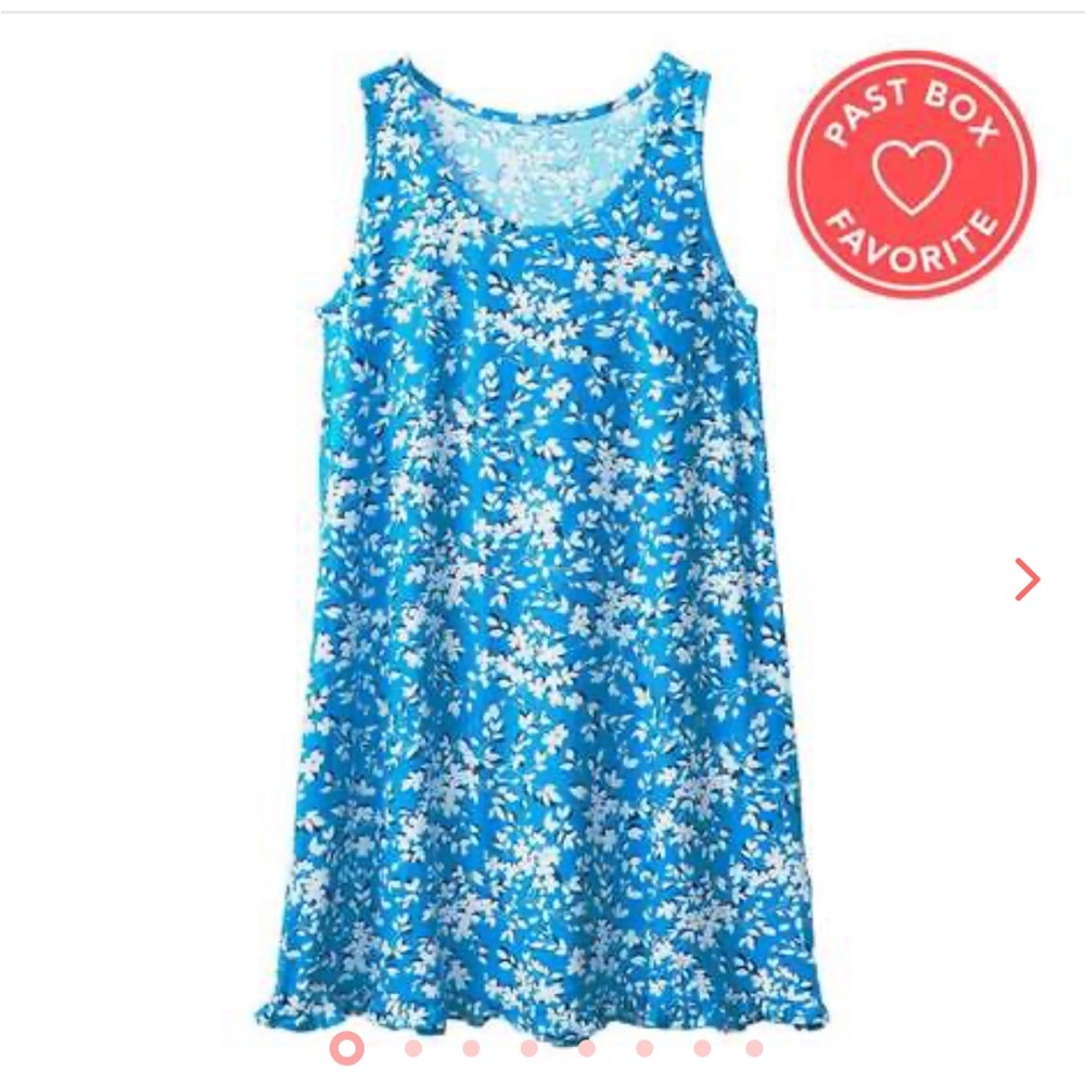 Draper James Blue Ruffle Nightie Size S/M - Picture 5 of 7